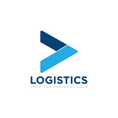 truck logistics logo and icon vector design template