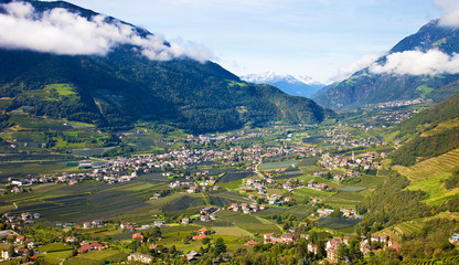 Fototapeta na wymiar Algund, Südtirol 