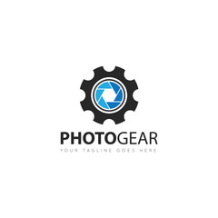 camera photography logo and icon vector design template