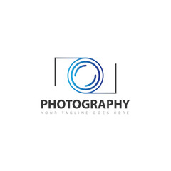 camera photography logo and icon vector design template