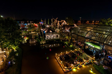 night festival in a restaurant