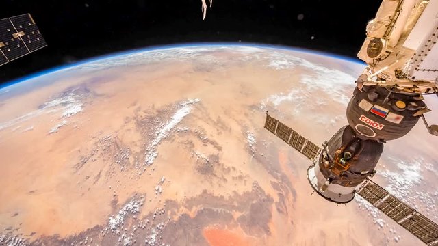 Time lapse of the planet earth from Space International Station. Elements of this image courtesy of NASA Johnson Space Center : http://eol.jsc.nasa.gov