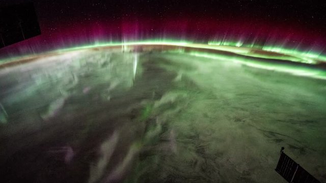 Time lapse of the planet earth with northern lights from Space International Station. Elements of this image courtesy of NASA Johnson Space Center : http://eol.jsc.nasa.gov
