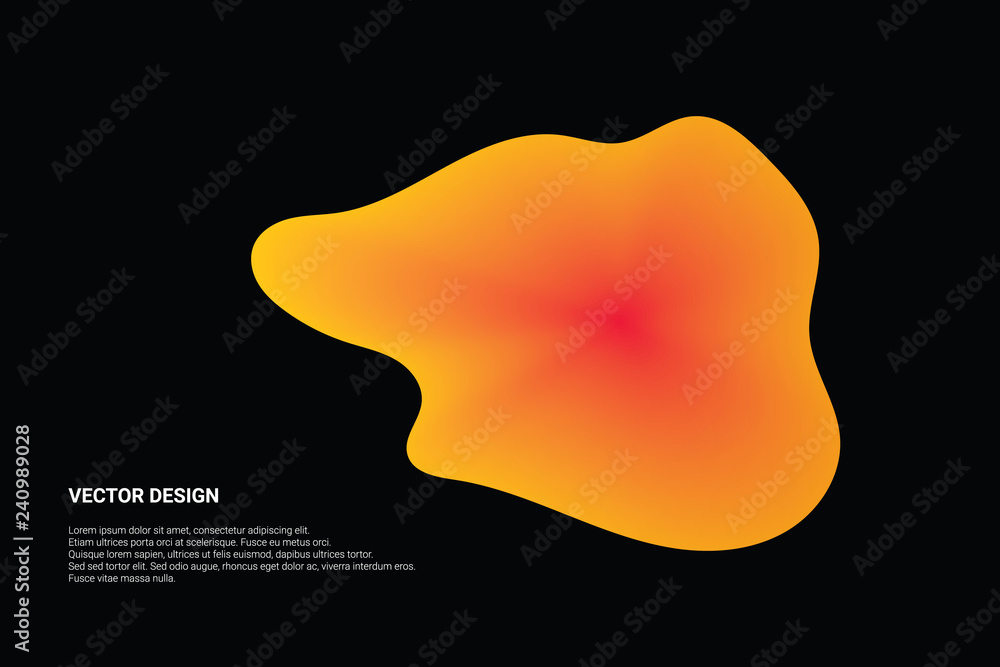 Poster abstract blurred gradient mesh background. colorful smooth banner template