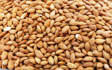 Almonds in raw form unroasted and unsalted.