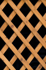 lattice wooden walls