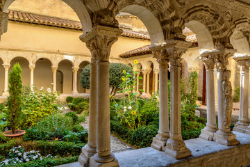 St. Sauveur cloister at the Cathedral in Aix-en-Provence, France