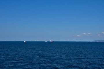 東京湾フェリーからの眺め　浦賀水道