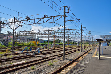 Fototapeta premium 神奈川 JR久里浜駅構内