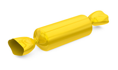 Yellow Candy Isolated