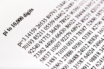 Fototapeta premium Numbers, background pattern 