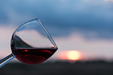 Toast at sunset