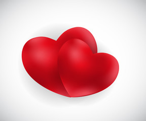 Happy Valentines Day Card. Vector Illustration