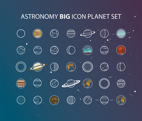 Astronomy Big Icon Set © andrii_popovych