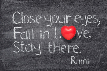 fall in love Rumi