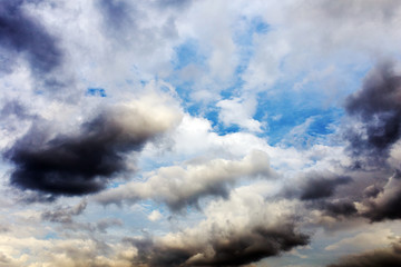 blue sky with clouds