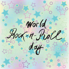 Greeting card of the World Health day. abstract background