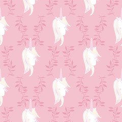 Unicorn Rainbow seamless pattern - girls scrapbook paper. Perfect for wrapping presents, scrapbook pages, cards, party decorations, book/journal cover, product design, apparel, planners, invitations