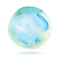 Art of watercolor stains of paint on watercolor paper. Grunge abstract background