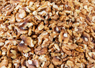 background of walnuts