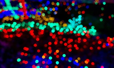 beautiful and colorful bokeh background