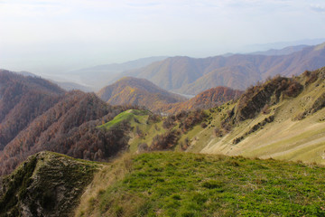 Fototapeta premium landscape with mountains and clouds