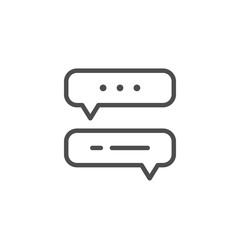 Dialog line icon