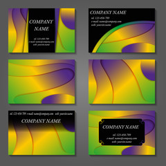 Fototapeta premium Minimal vector covers set. Future geometric trendy gradient design.