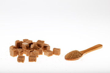 brown sugar in wooden spoon