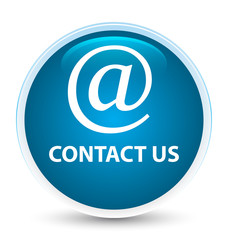 Contact us (email address icon) special prime blue round button