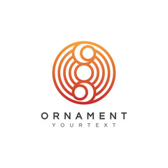 ornament logo design