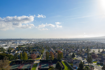 aerial view of Carson California