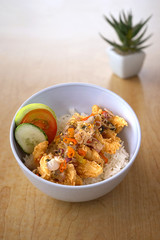 Traditional food from Bandung, Indonesia.