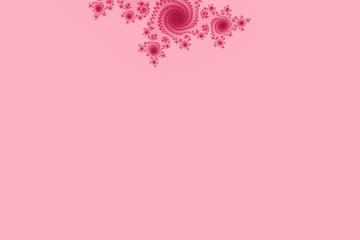 Mandelbrot fractal abstract geometrical wallpaper background with hypnotic shapes and Red colors