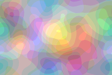 Dreamy curvy abstract background with pastel colors
