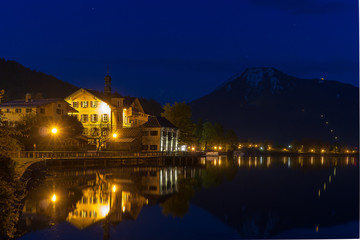 Obraz premium Nachts am Tegernsee