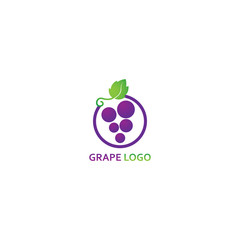Grape Logo Template - vector