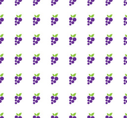 Naklejka na ściany i meble Seamless pattern with grapes - Vector