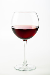 Red wine in glass