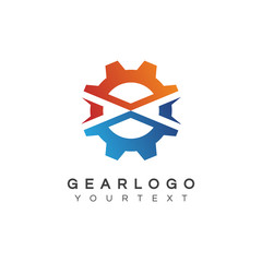 Fototapeta premium gear logo design