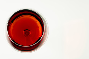 Red wine in glass