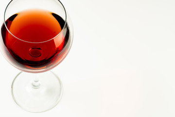 Red wine in glass