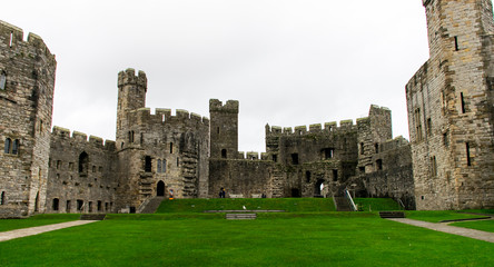 Fototapeta na wymiar Caernarfon Castle Wales UK