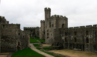 Fototapeta na wymiar Caernarfon Castle Wales