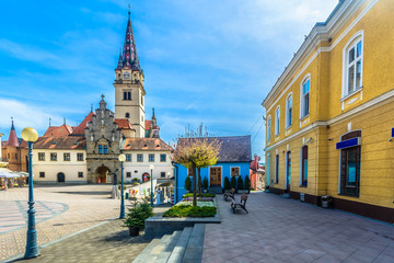 Fototapeta premium Zabytkowa architektura Marija Bistrica. / Malowniczy widok na słynną świątynię mariańską w regionie Zagorje, Marija Bistrica.