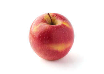 red apple on a white background