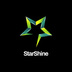 3D Green Star Logo