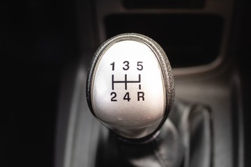 Gear shift close up 