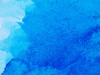 Abstract blue background in watercolor style