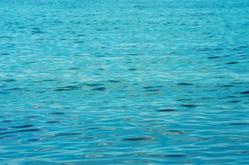 Blue sea water background